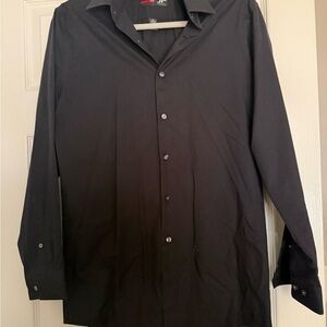 JF J.Ferrar Classic Black Dress Shirt